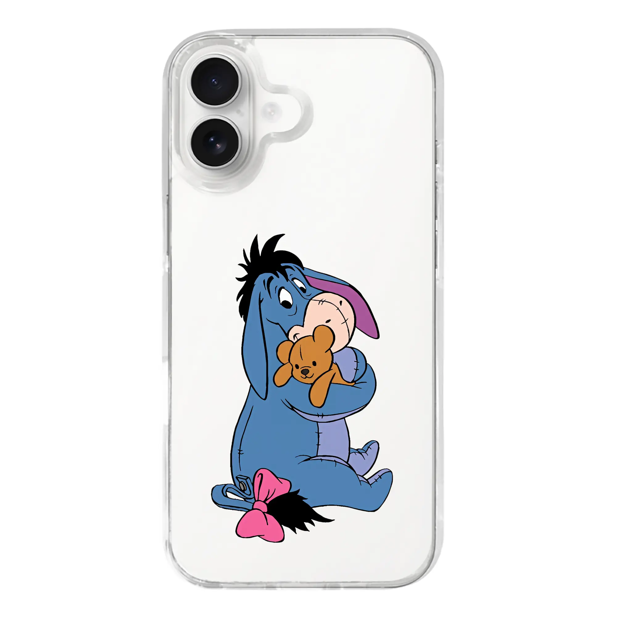 プーさん グッズ イーヨー - iPhone 17シリーズ 透明スマホケース – 薄型・耐衝撃・精密フィット保護カバー